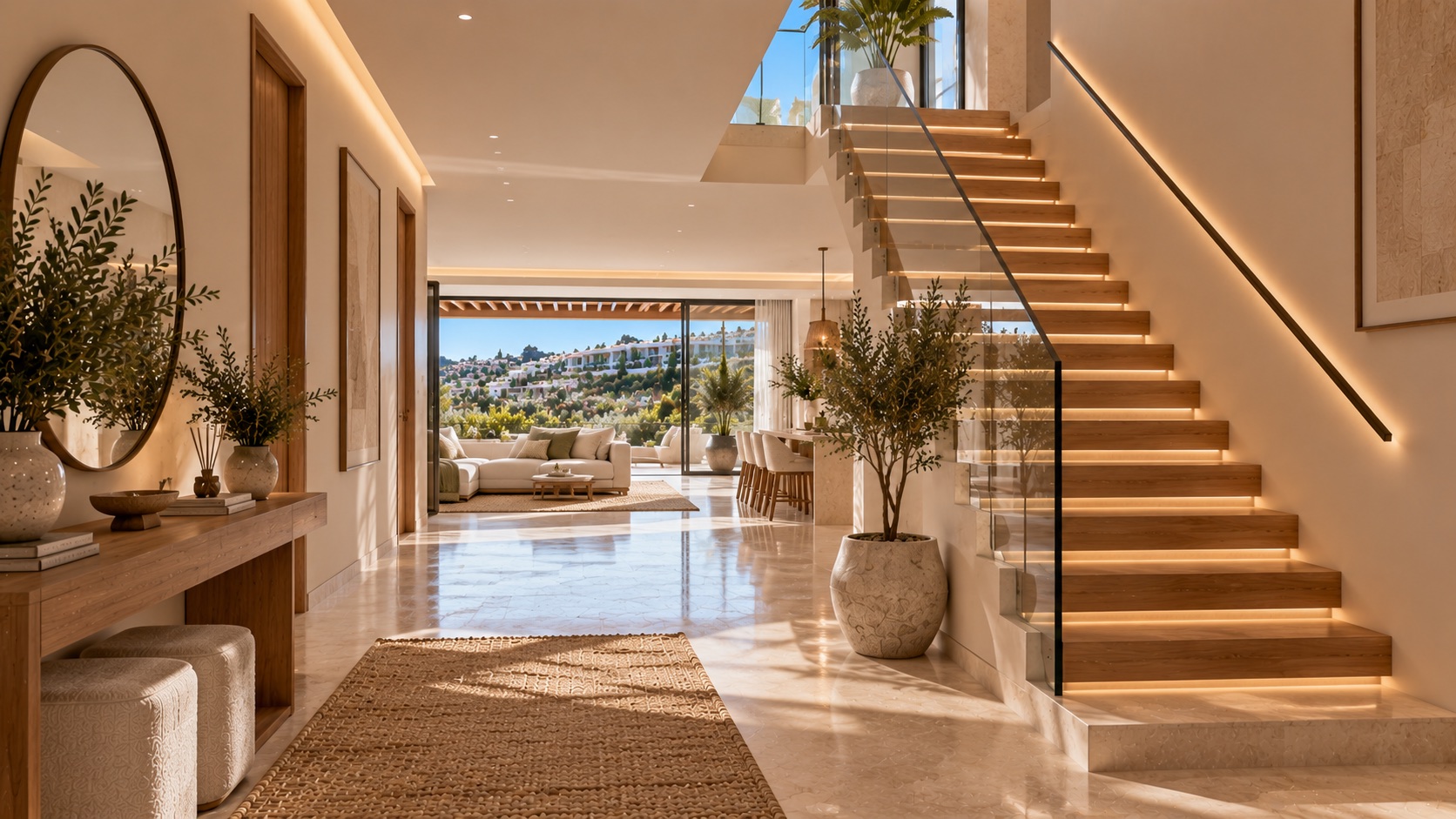 Staircase to the solarium