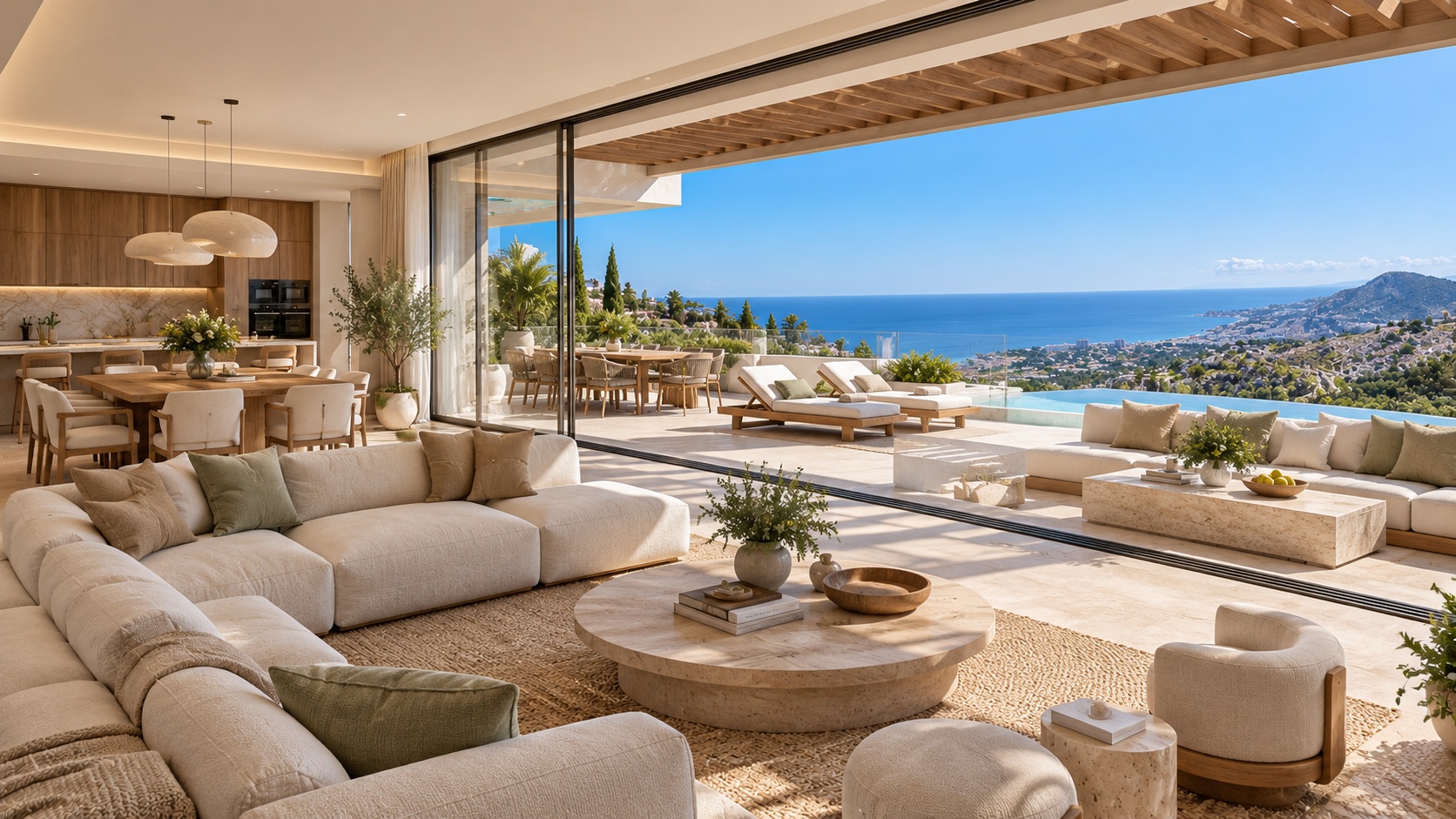 Three bedroom penthouse interior visualisation
